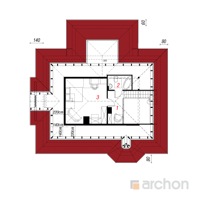  Maja veevoolu juures 2 2. korruse plaan