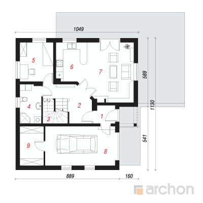  Maja kirikakardes 2 1. korruse plaan