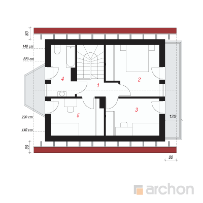  Maja joa juures 2. korruse plaan