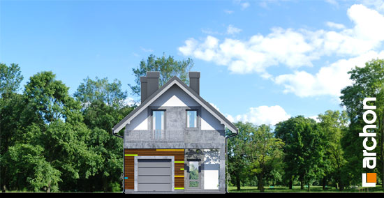 Maja harilikes trompetipuudes vaade