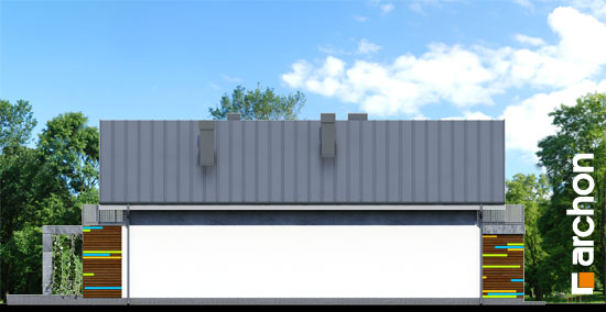 Maja harilikes trompetipuudes vaade