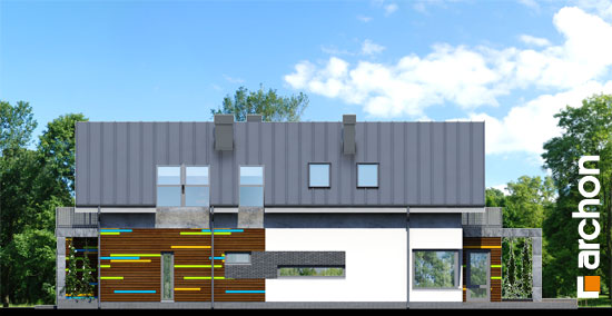 Maja harilikes trompetipuudes vaade