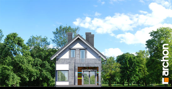 Maja harilikes trompetipuudes vaade