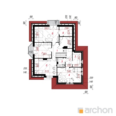  Maja silmarohus 2 2. korruse plaan