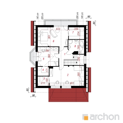  Maja silmarohus 2. korruse plaan