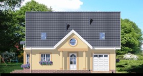 Maja kobarhüatsintides vaade