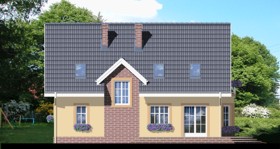 Maja kobarhüatsintides vaade