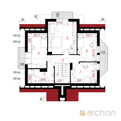  Maja krookustes 2 2. korruse plaan