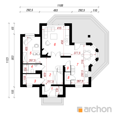  Maja krookustes 3 1. korruse plaan