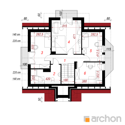  Maja krookustes 3 2. korruse plaan