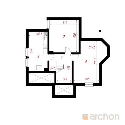  Maja krookustes 0. korruse plaan