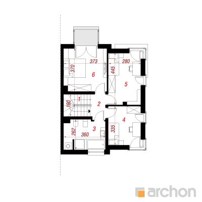  Maja tamarillodes (B) 2. korruse plaan