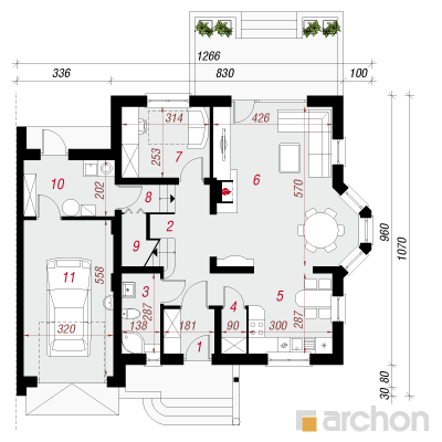  Maja tamarsikides 2(B) 1. korruse plaan