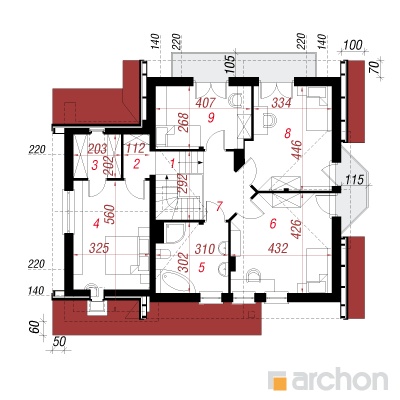  Maja tamariskides 2(P) 2. korruse plaan