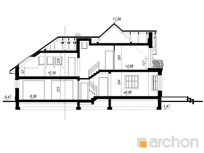 Maja tamariskides 3 (G2) lõige