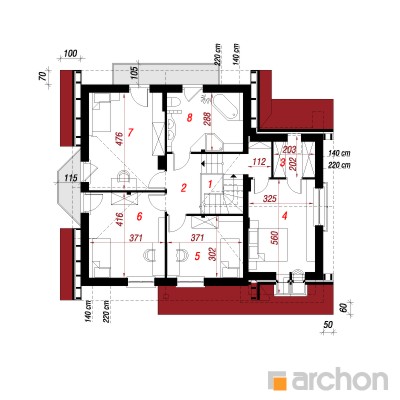  Maja tamariskides 3 2. korruse plaan