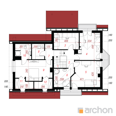  Maja tamariskides 4 (G2) 2. korruse plaan