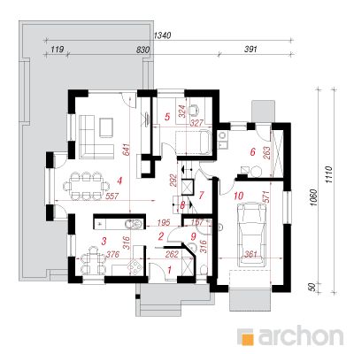  Maja tamariskides 5 1. korruse plaan