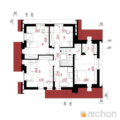  Maja tamariskides 5 2. korruse plaan