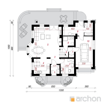  Maja tamariskides 6 1. korruse plaan