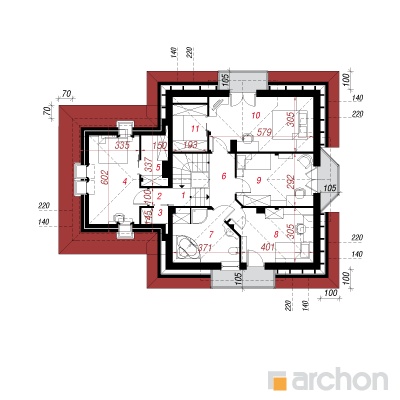  Maja tamariskides 7 2. korruse plaan