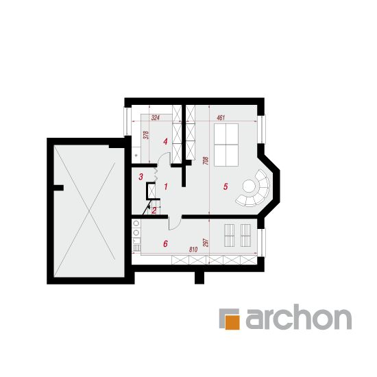  Maja tamariskides 8 (P) 0. korruse plaan