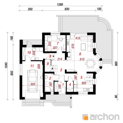  Maja tamariskides 2 1. korruse plaan