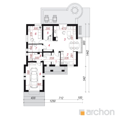  Maja mailaselistes 1. korruse plaan