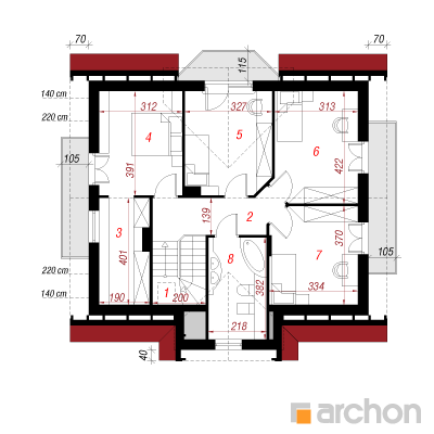  Maja maasikates 2 2. korruse plaan