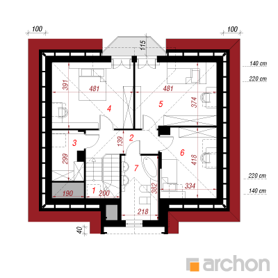  Maja maasikates 2. korruse plaan