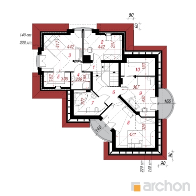  Maja kikkapuus 2. korruse plaan