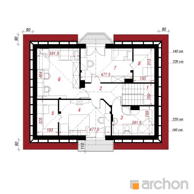  Maja tradeskantsiates 2. korruse plaan