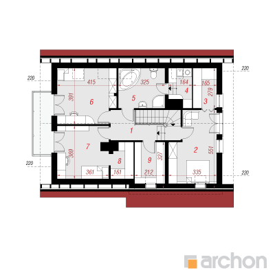  Maja tulbipuude all 2. korruse plaan