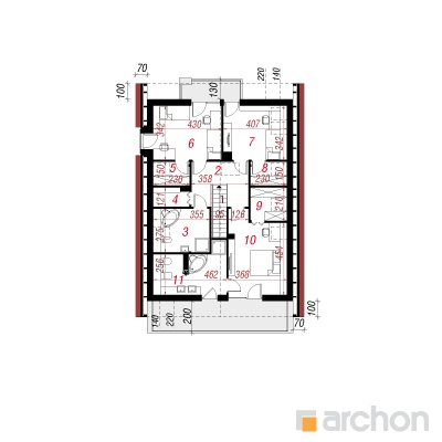  Maja tunbergiates 2. korruse plaan