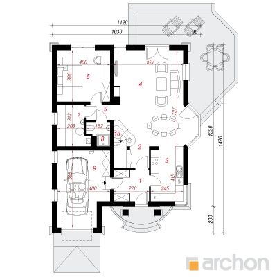  Maja lõhnheintes 1. korruse plaan