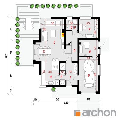  Maja tüümianides 5 1. korruse plaan