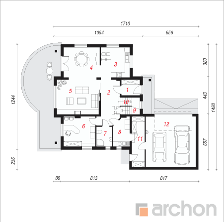  Villa Varsovia 1. korruse plaan