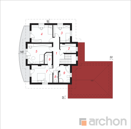  Villa Varsovia 2. korruse plaan