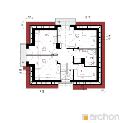  Maja vanillis 2. korruse plaan