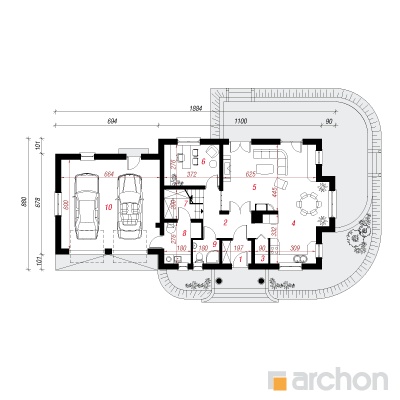  Maja raudürtides 3 (G2) 1. korruse plaan