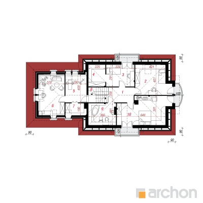  Maja raudürtides 3 (G2) 2. korruse plaan