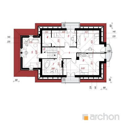  Maja raudürtides 3 2. korruse plaan