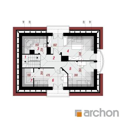  Maja raudürtides 4 (W) 2. korruse plaan