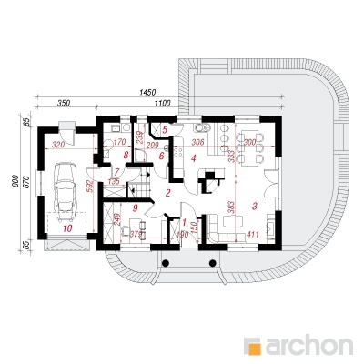  Maja raudürtides 4 1. korruse plaan
