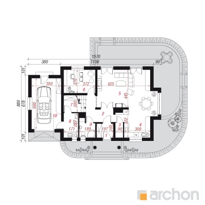  Maja raudürtides 5 1. korruse plaan