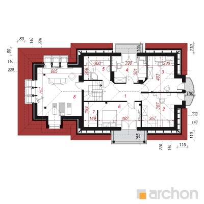  Maja raudürtides 6 (G2) 2. korruse plaan