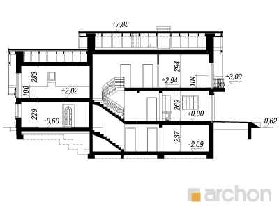 Maja raudürtides 7 (G2P) lõige