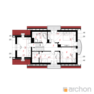  Maja raudürtides 7 2. korruse plaan