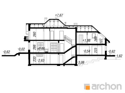 Maja raudürtides (G2P) lõige