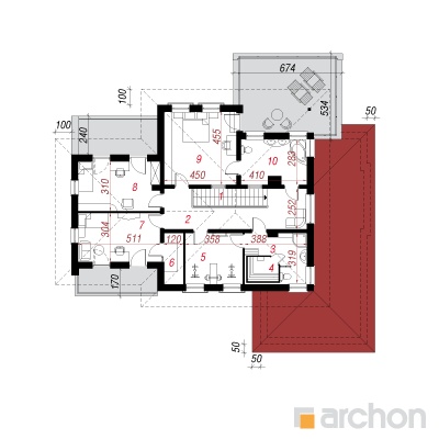  Villa Weronika 2 2. korruse plaan